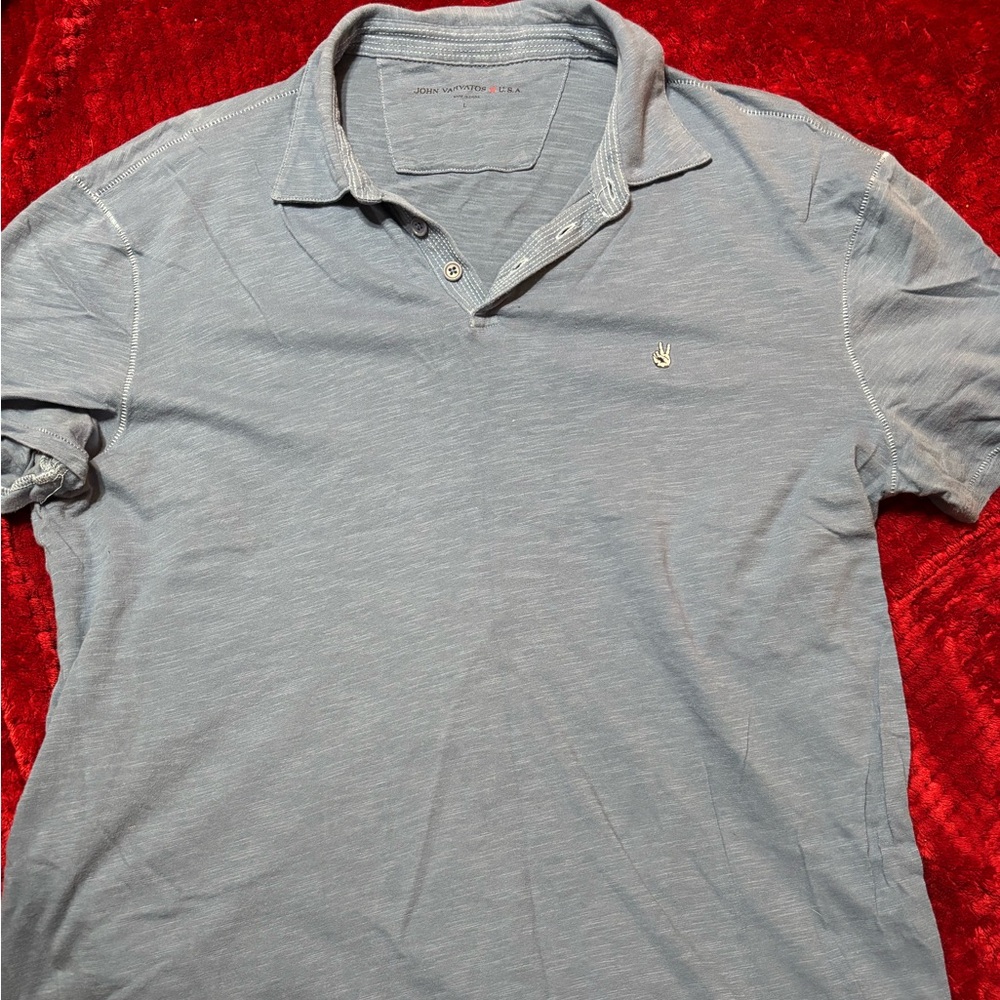 Men’s short sleeve polo size L John Varvatos